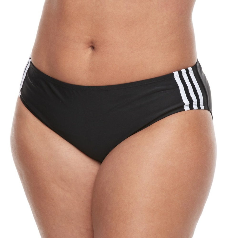 Adidas 2X Black Bikini Hipster NWT - Picture 2 of 6